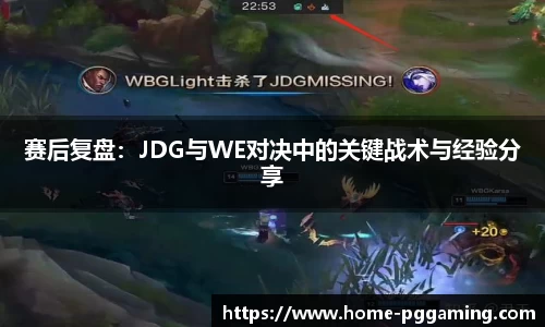 赛后复盘:JDG与WE对决中的关键战术与经验分享